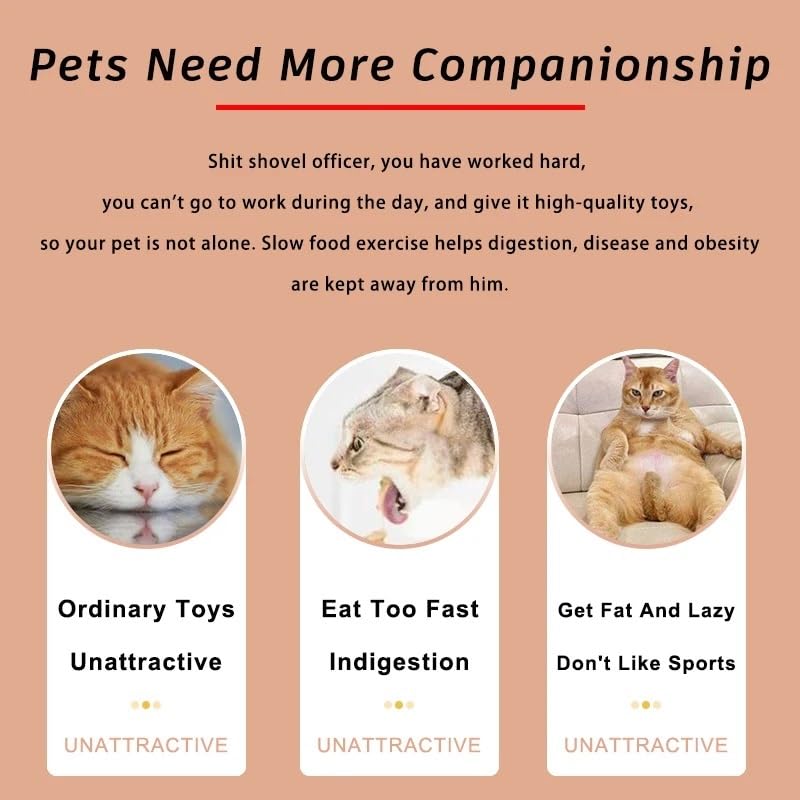 Juguetes con forma de bola con fugas for gatos, juguetes con forma de bola con comida for mascotas, juguetes interactivos con comedero lento con fugas for mascotas, juguetes autónomos de comida lenta