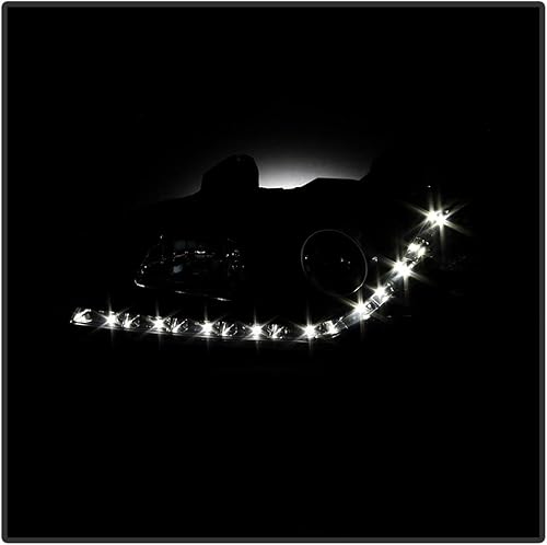 Miniatura 6 de ACANII - Para 2008 2009 2010 Pontiac G8 LED DRL carcasa negra proyector faros delanteros, lado del conductor y del pasajero