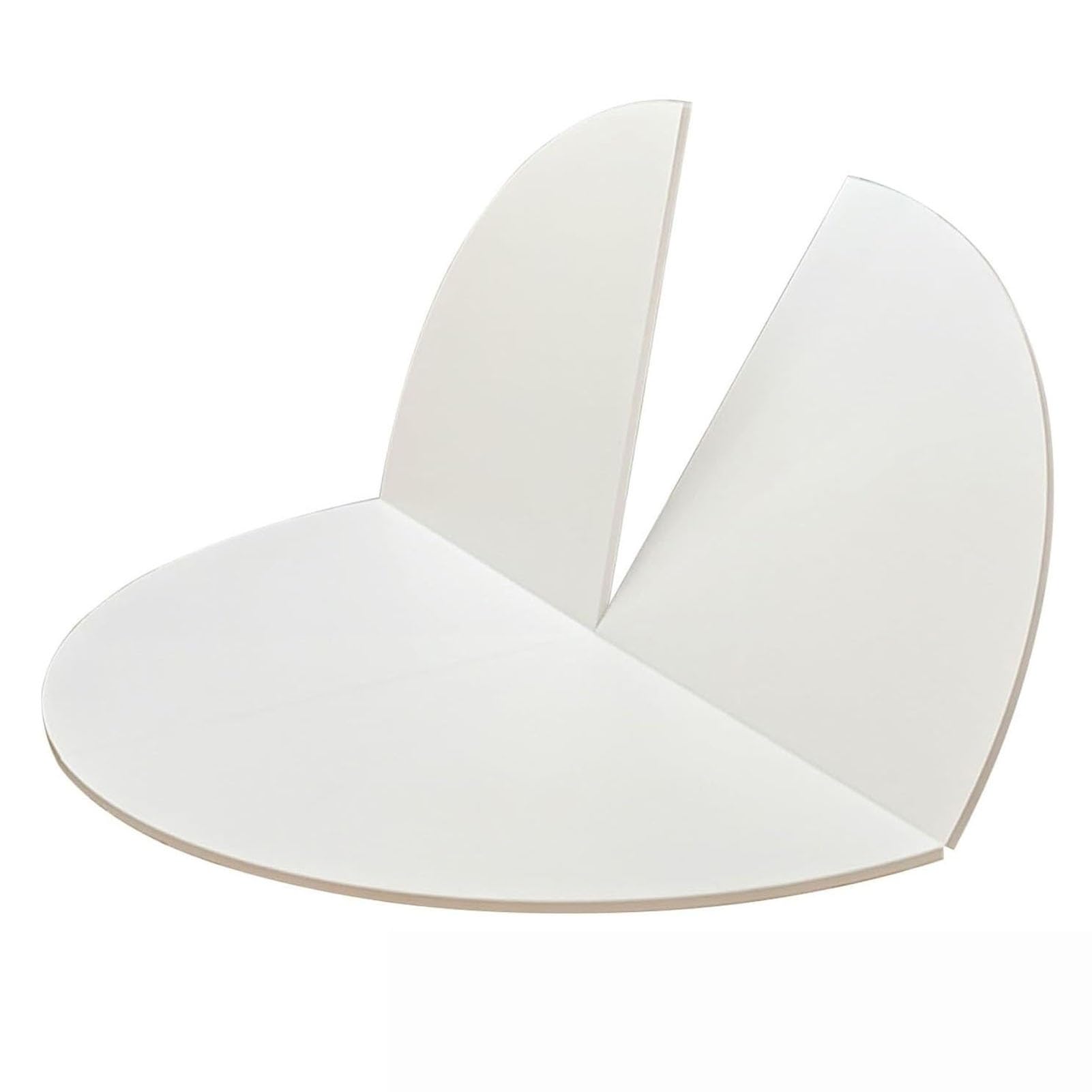 Table ronde pliable en bois modulable de 120 à 200 cm pour repas de fête