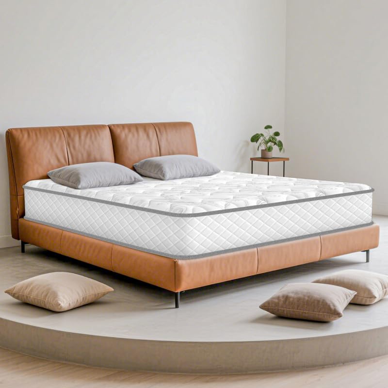 Matelas 140x190 Cm – 22 Cm épaisseur – Ressorts Ensachés + Mousse Mémoire De Forme – Neuf