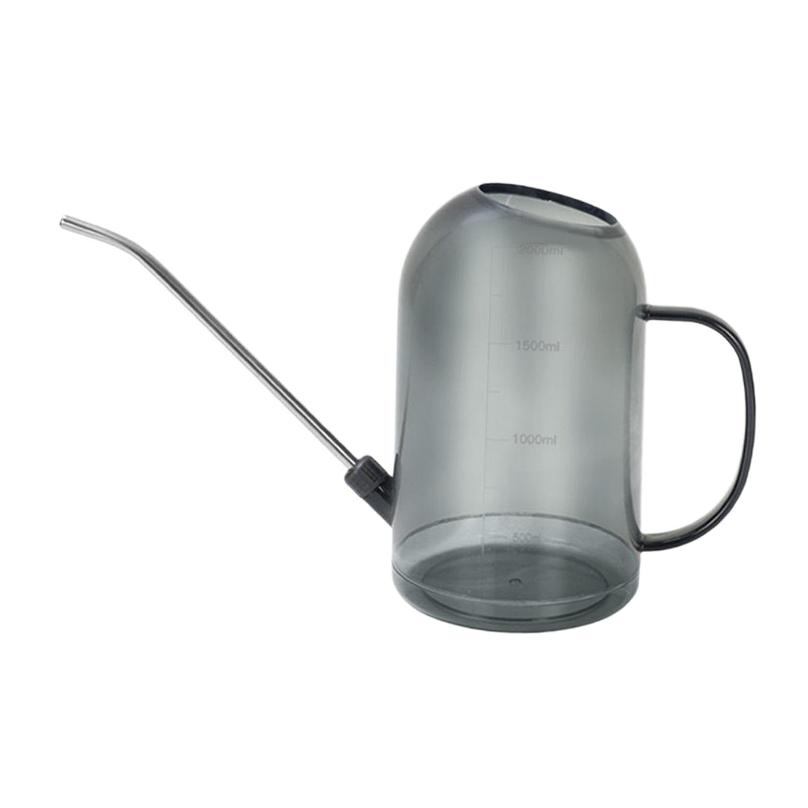 Indoor Plants Watering Can Long Spout Watering Pot for Houseplants Gardening Grey, 12.5x20.2 cm