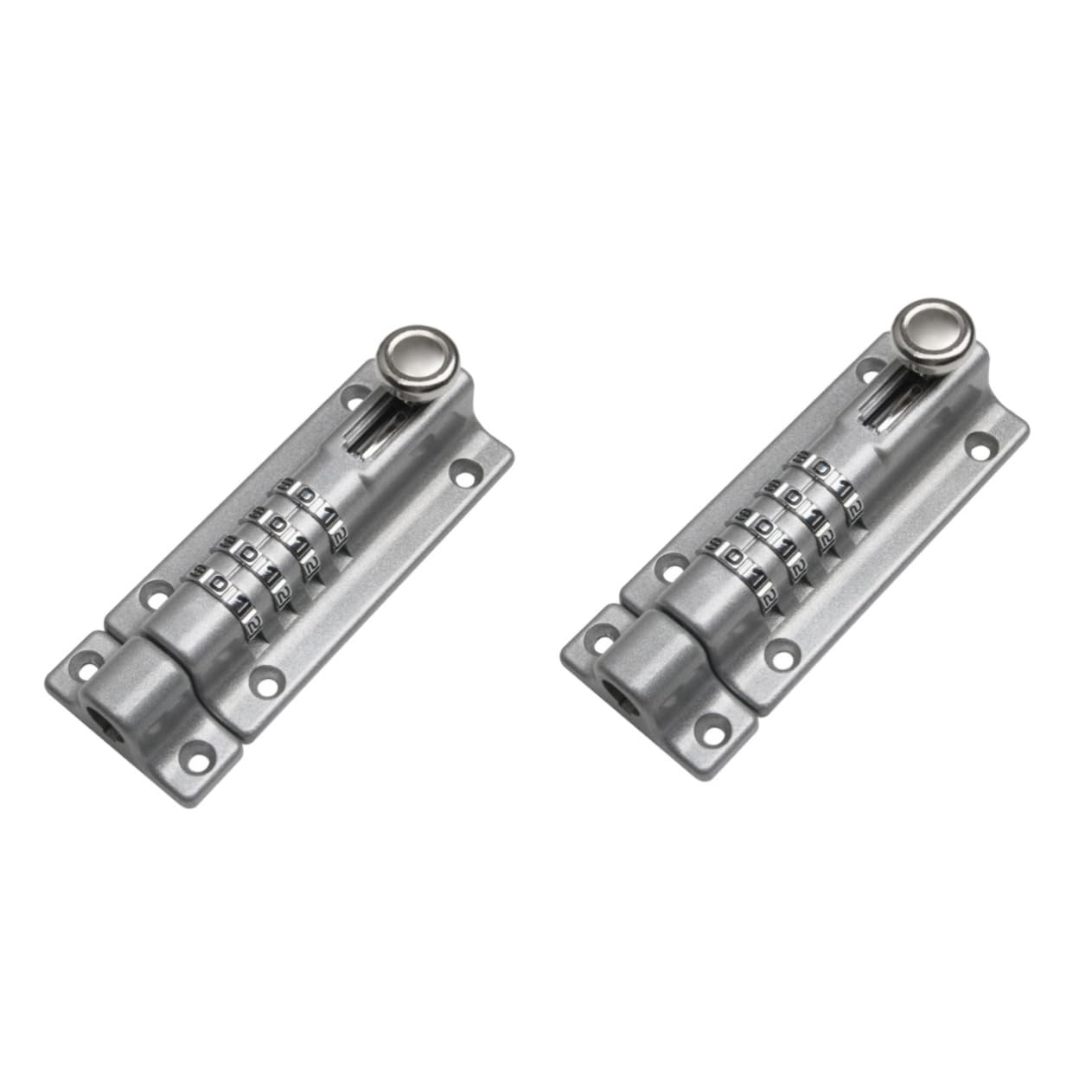 ARTIBETTER 2 Pcs Quality Zinc Alloy Sliding Password Door Lock Keyless Lock Bolt for Home Safety
