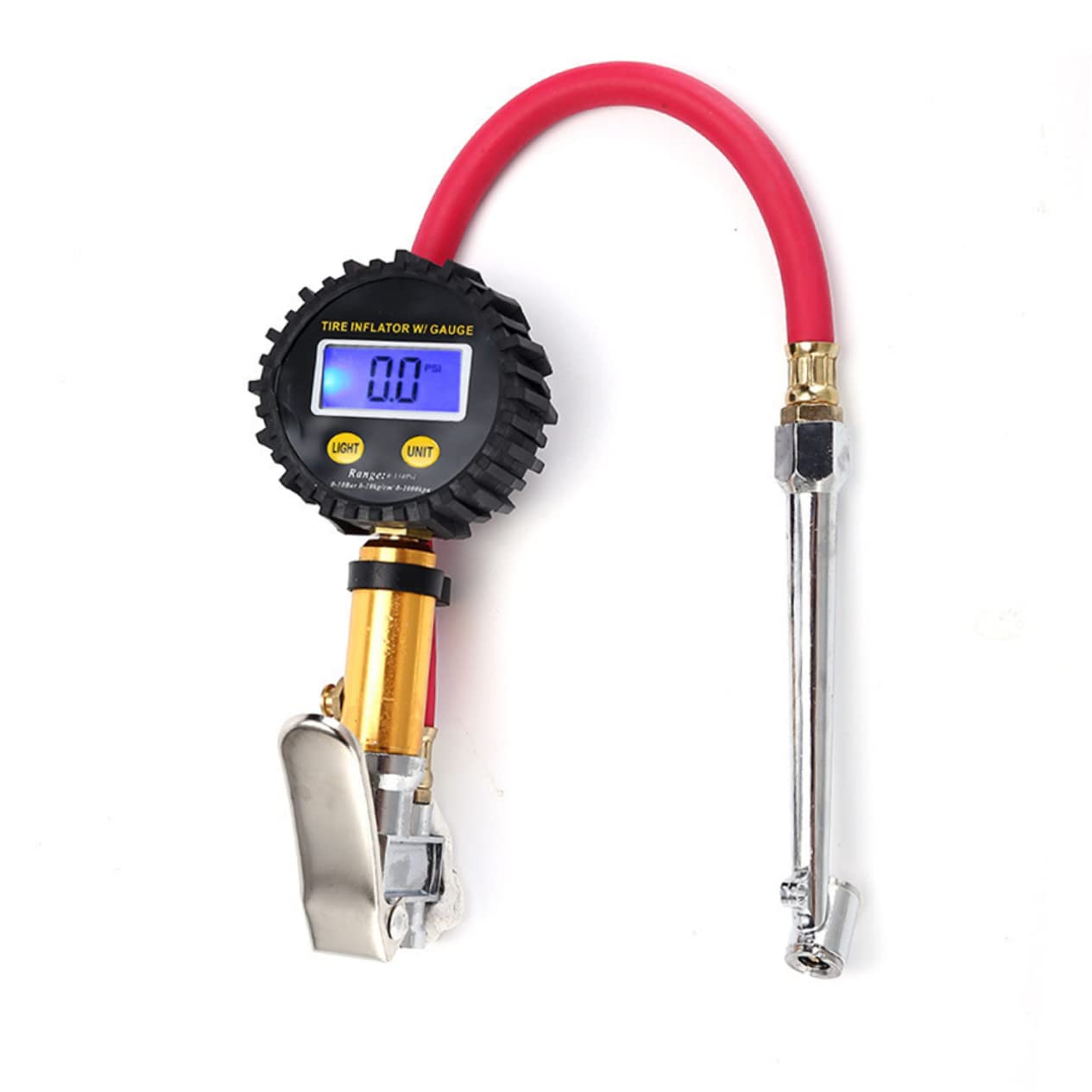 Mobestech Manómetro Digital Para Neumáticos De Coche Sin Batería Pantalla Lcd Retroiluminada Por Led Para Monitorización De Presión De Inflado Talleres o Talleres