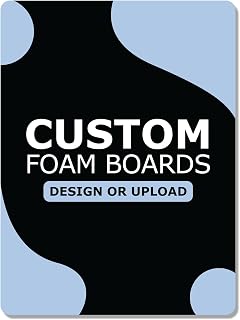 GotPrint Premium Custom Foam Boards, 3/16" Thick Customized Your Own Design Text/Logo/Image Foam Poster Boards for Photo Mounting Presentations Art Craft, Shape Rounded Rectangle, 8" X 10", Pack of 1