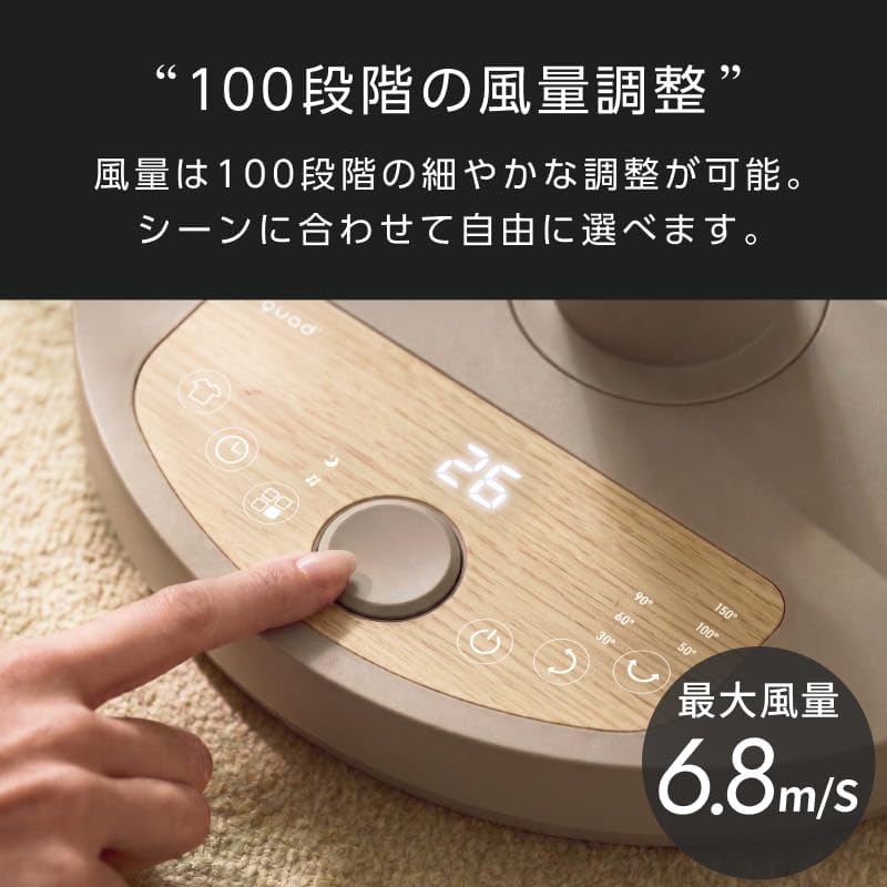 Amazon | QUADS(クワッズ) ワンタッチ分解 DCリビングファン EASY FIT