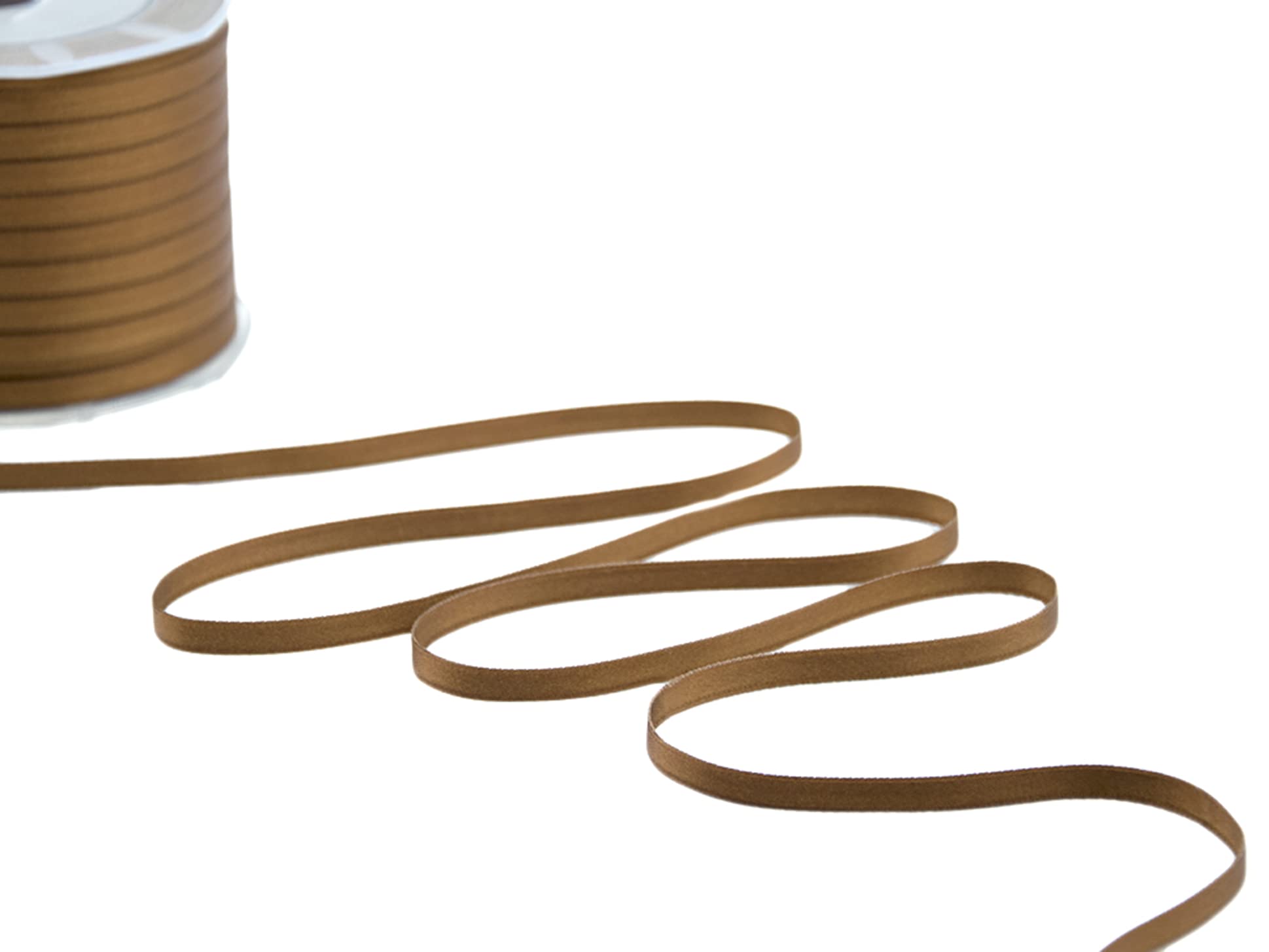 Furlanis Ribbon, Satin, Brown, 6 mm x 100 m