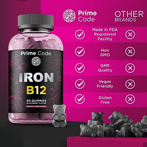 Iron-Gummies-for-Women-Men-with-Vitamin-B12-20mg-Iron-Supplement-for-Adults-Free-Blood-Builder-for-Anemia-Vitamin-B12-Gummies-with-Iron-Natural-Blackberry-Flavor-Vegan-Non-GMO-30-Day-Supply