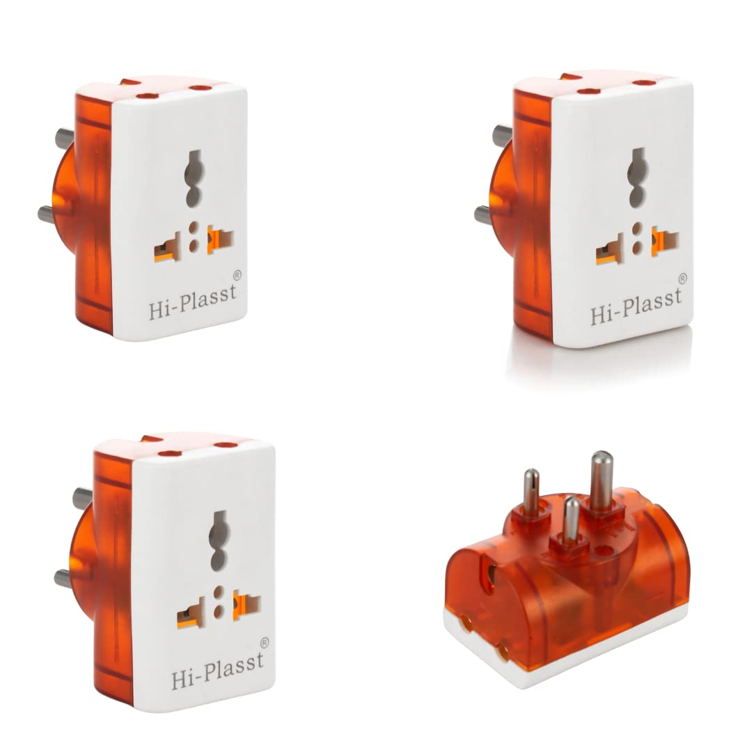 Hi-PLASST 6A International Conversion Multiplug with three-6A,230v Sockets for Multiple Products (3)-image-1