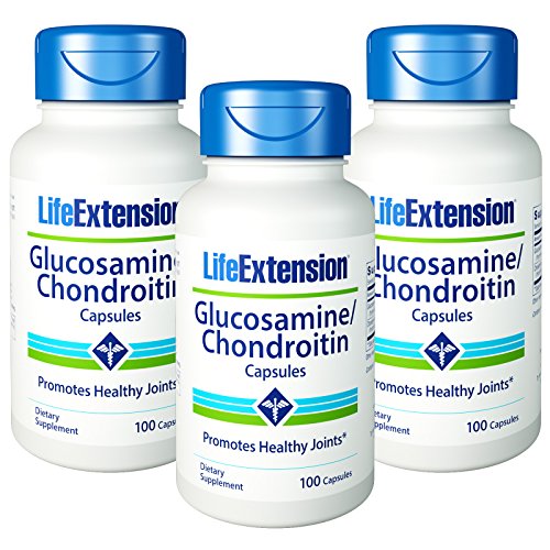 Life Extension - Glucosamine Chondroitin - 500Mg - 100 Caps (Pack of 3)