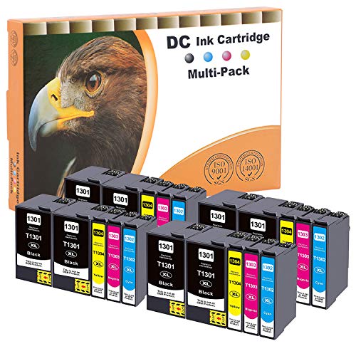 Cartouches d'encre Epson 13XL T1301 T1304 compatibles D&C pack de 20