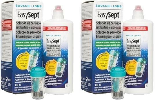 Bausch + Lomb Easysept Solución de lentes de contacto 360ml para lentes de contacto blandas (Paquete de 2)