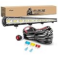 Nilight 37Inch 780W LED Light Bar Triple Row Flood Spot Combo 78000LM Driving Off Road Lights with 12V Wiring Harness Kit for Truck Tractor Trailer Pickup SUV 4x4 Van Camper,2 years Warranty