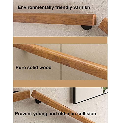 Rampe murale pour intérieur et extérieur en pin de 3 pieds pour escalier design