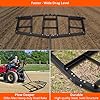 Tow Behind Lawn Rake WhizMax 66 Wide Drag Harrow, Steel Driveway Drag ...