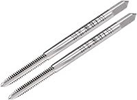 Vista 1 de uxcell Macho de la máquina, #4-40UNC 2B clase de acero de alta velocidad roscado roscado fresado roscas roscado herramienta de roscado 2pcs