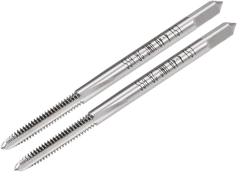 uxcell Machine Tap, #4-40UNC 2B Class High Speed Steel Screw Thread Threading Milling Taps Tapping Tool 2pcs