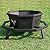 BOINN 35 Inch Fire Pit, Wood Burning Fire Pit for Outside, Heavy Duty Octagonal Firepit with Poker for Camping Backyard Patio Black