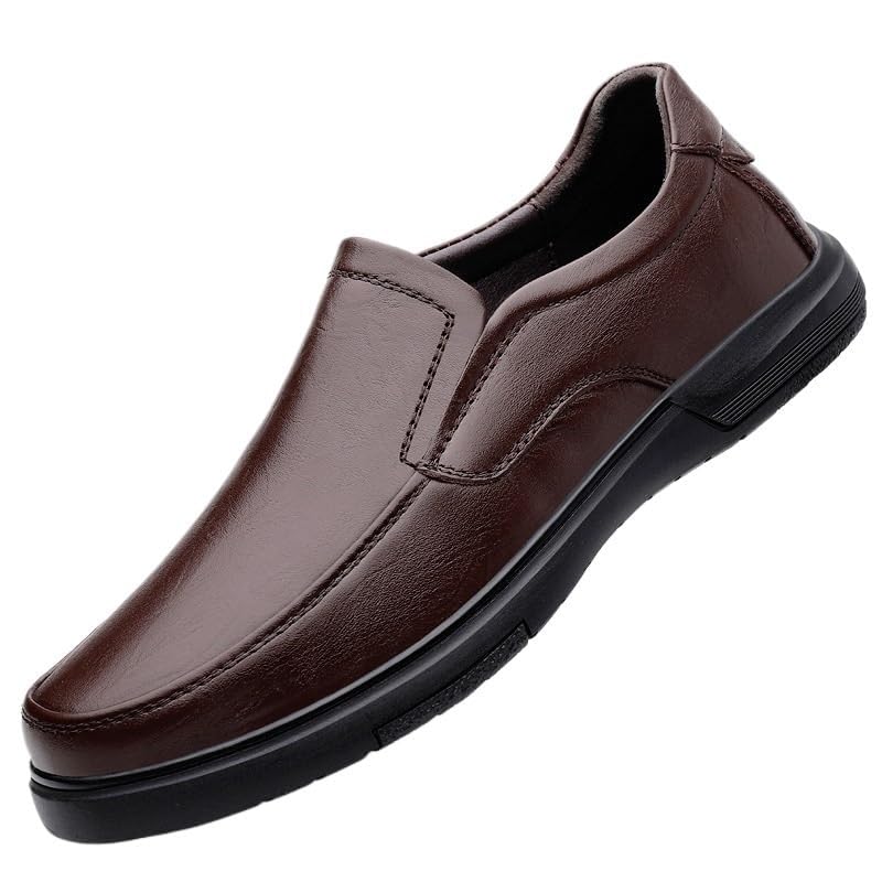 Men's Lightweight Dress Shoes Comfortable Fashion Walking Low Top Slip-On Non-Slip Softsole Oxford Shoes
