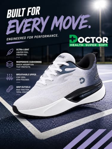Image of DOCTOR HEALTH SUPER SOFT Men's Running Shoes | Lightweight Sports Shoes with Responsive Cushioning | Breathable Mesh Upper & Grip Outsole | Comfortable Walking, Running, Gym, Training & Casual Shoes