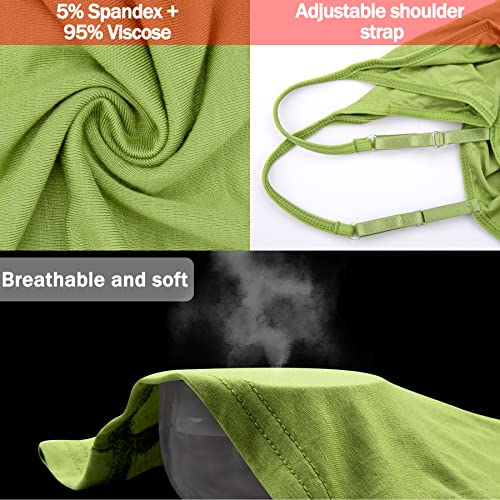 Image of BQTQ 5 Pcs Women's Camisole Tank Top Undershirt Spaghetti Strap Basic Camisoles