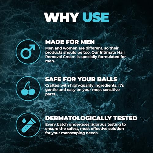 Image of Beardo Ball Safe Hair Removal Cream | Intimate Hair Removal Cream for Men | Painless & Safe Hair Removal in Minutes | With Coconut Oil, Shea Butter & Aloe Vera for Smooth & Hydrated Skin | Dermatologically Tested - 100ml