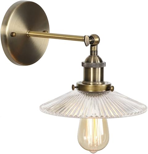 Miniatura 1 de Lámpara de pared de vidrio nórdico luces de brazo oscilante, junto al dormitorio baño espejo cabeza iluminación accesorio pared Wandlamp, linterna