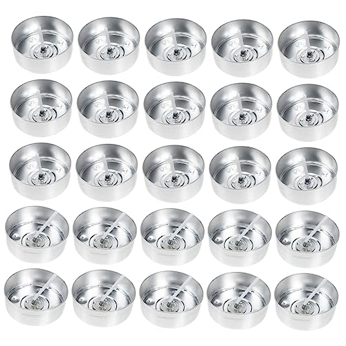 KAILIKETIY 200 Juegos Molde De Taza De Luz De Té Tarro De Vela Tarros De Velas Vacíos Vela Diy Molde Derretidor De Cera Para Hacer Velas Caja De Latas De Cera Para Velas. Mechas Aluminio