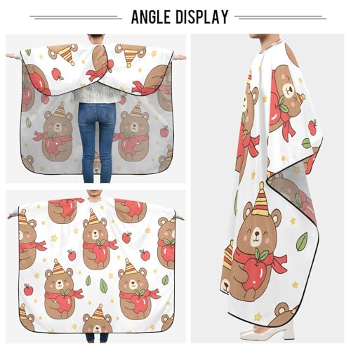 Capa de barbero impermeable para hombres Kigai Cute Bear miniatura 5