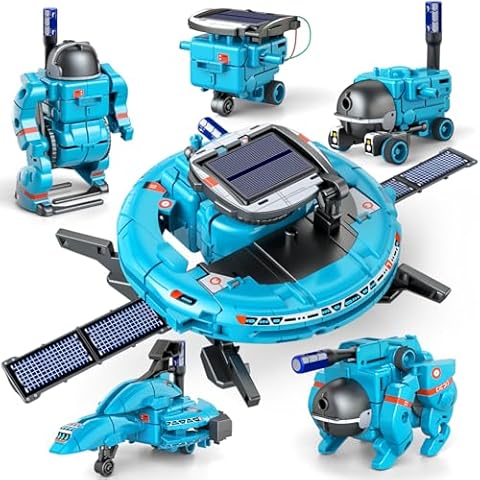 STEM Projects for Kids Ages 8-12, Science Kits, Solar Space Toys Gifts for 8 9 10 11 12 Year Old Teen Boys Girls, 120Pcs STEM Building Robots Toys for Teenage Ages 8 9 10 11 12 Cover