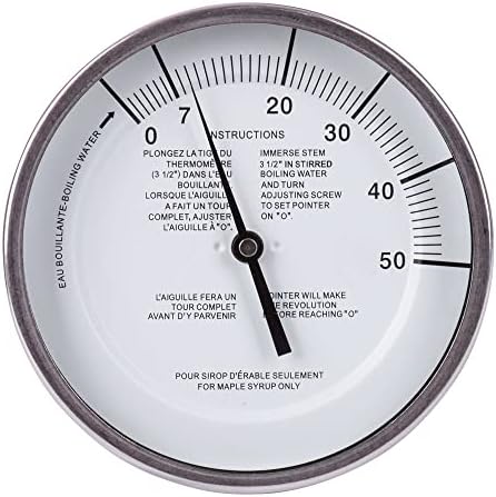 Baker T5112MSSP Maple Syrup Stem Thermometer, 5" dial, 12" stem