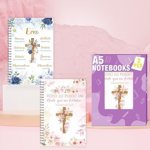 Carnet chrétien espagnol A5 rigide pour protéger vos prières - 6
