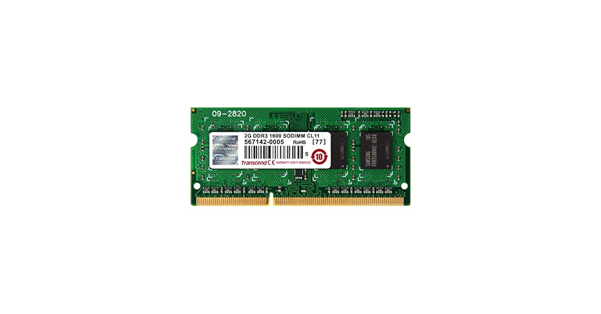 Transcend Information 2gb Ddr3 1600 So-dimm Cl11 1rx8 at