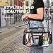 UEOE Clear Bags Stadium Approved,See Through Tote Bag+Shoulder Strap Large Transparent Bag