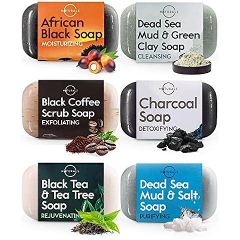 O Naturals 100% Natürliche und Biologische Stück Seifen Festes Duschgel - 6 Stück Seifen Festes Duschgel Naturkosmetic Dusch Seife Stück - Vegan Feste Dusche - Handseife, Gesichtsseife & Körperseife Cover