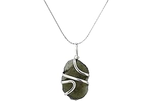 Protective Moldavite Necklace: Healing Crystal for Women and Men