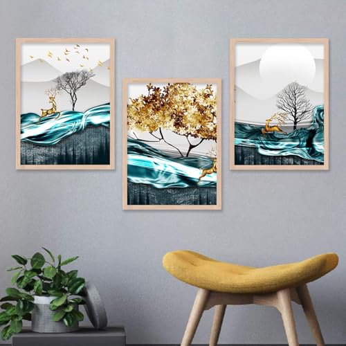 Image of kotart Modern Wall Art Framed Painting for Wall Decoration - Wall Paintings for Living Room, Bedroom - Big Size Wall Painting (Art 10, 13x17 inch)