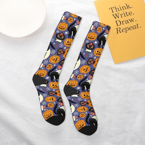 Image of Knee High Socks for Women Girls Fashion Women's Festival Stockings for Casual Running Work Travel