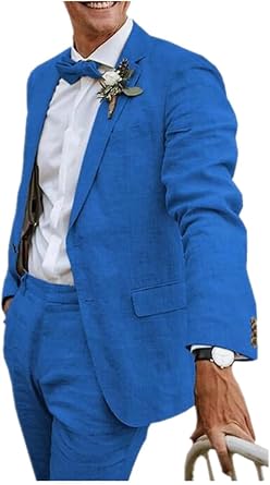 Summer Linen Mens Suits Wedding Mens Tuxedo Beach Grooms