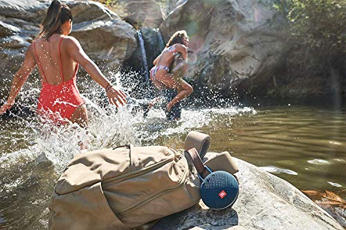 Image of JBL Clip 3, Wireless Portable Bluetooth Speaker with Mic, JBL Signature Sound, Integrated Carabiner, Vibrant Color Options with IPX7 Waterproof & AUX (White)