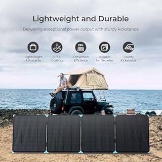 Renogy 400W Portable Solar Panel Suitcase, 23% High Efficiency Foldable Solar Charger for Power Station, Durable for Decades, with Sturdy Kickstands, IP67 Waterproof for RV Camping Off-Grid Blackouts