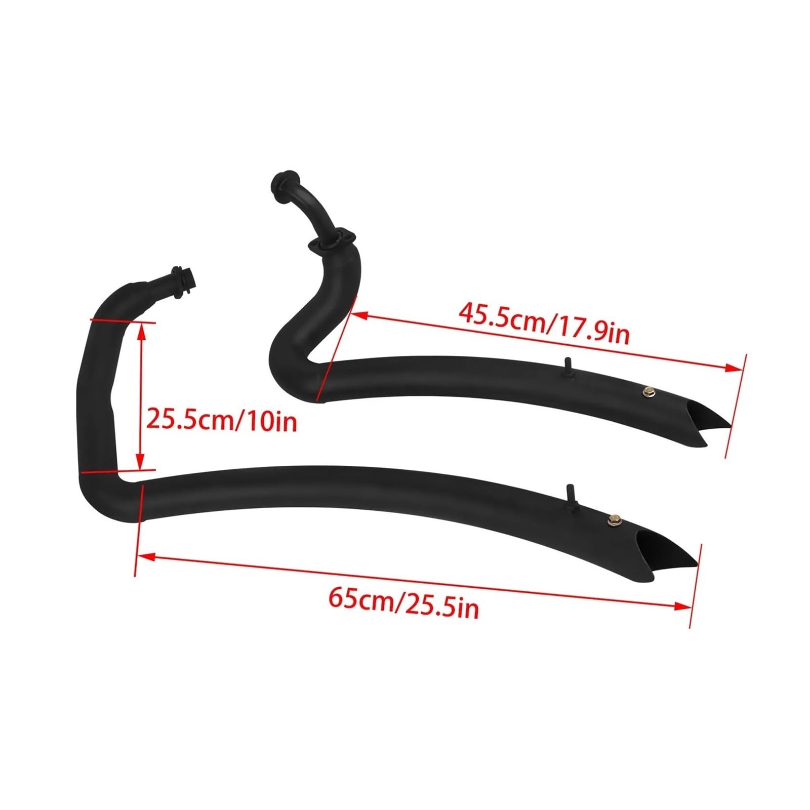 Motorcycle Slash Cut Exhaust Muffler Pipe System With Removable Silencers For Yamaha Virago XV125 XV 125 XV250 XV 250