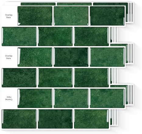 10 Sheets Peel and Stick Backsplash, Peel and Stick Tiles, Marble...