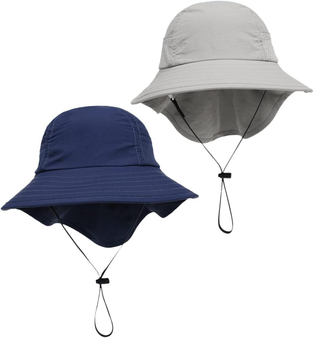 VALICLUD Beach Hat Bonnets for Babies Summer Hat for Girl Bonnets Sun Foldable Sun Bucket Beach Sun