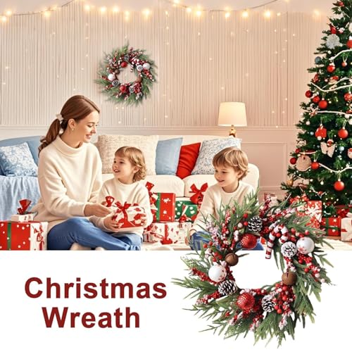 Décorations d'hiver artificielles pour sublimer un mur extérieur ou un porche abrité