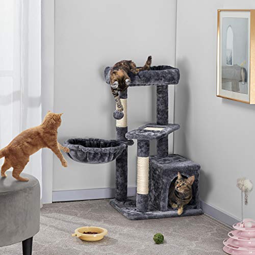 Topeakmart Cat Tree 33In Cat Tower With Extra Scratch Boards And Sisal Posts As Kitty Activity Center #TOP7