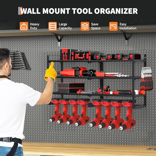 Rangement d'outils de garage GarveeTech étagère murale pour ateliers - 3