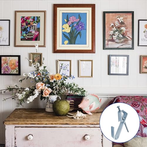 Image of Picture Hangers Holds 10-50lbs, 170pcs Picture Hanging Kit, Eikvivn Picture Hooks with Nails, On Dry Wall, Wooden Wall