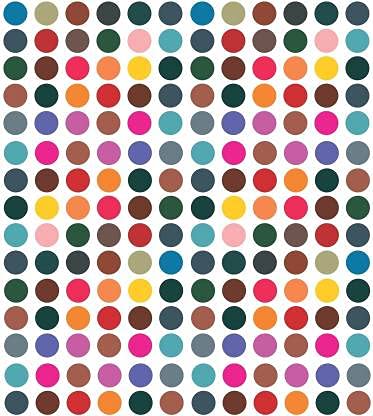 The Maruti Shop Big Round Forehead Multicolor Matching Simple Bindi Stickers for Office Going Women and Girls (Size 8 mm, Pack of 180)