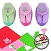 Paper Punch Hole Puncher -- (3 PACK Palm Tree Tulip Bear) -- Personalized Paper Craft Punchers Shapes Set -- For Scrapbook Engraving Kids Artwork -- Greeting Card Making DIY Crafts