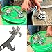 kobeIeen Gallon Metal Bucket & Pail Opener,Bucket Lid Wrench Metal Can Opener Lid Removers Tool for Industrial and Home